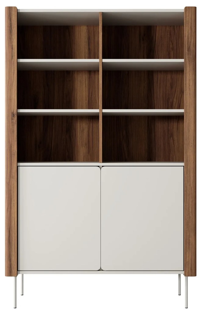 Knihovna Wrap 105 cm ořech/kašmír