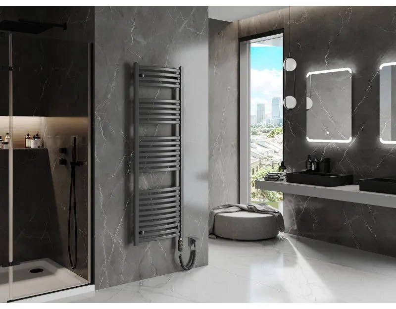 Mexen Helios, elektrické vykurovacie teleso 1500 x 500 mm, 900 W, antracitová, W103-1500-500-2900-66