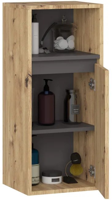 Kúpeľňová skrinka VAMI Š35 1D 1W artisan dub  / grafitová