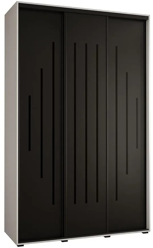 Skriňa 45 Canaris 12 180 biela/čierna/čierna