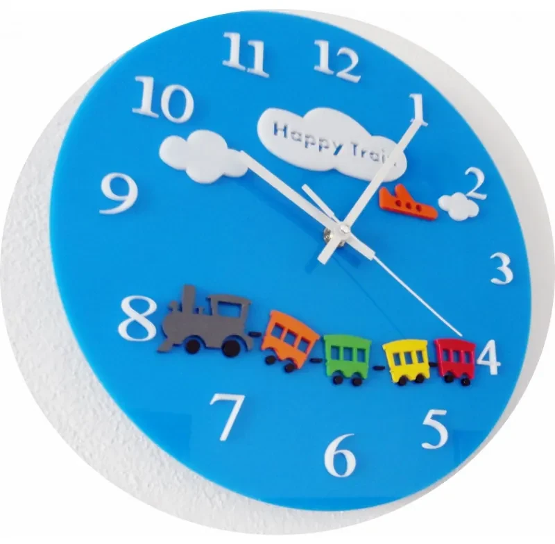 Modré Nástenné Hodiny - Praktický a Zábavný Doplnok pre Detskú Izbu I SENTOP FL-z97-BLUE-RAL5015 HEU-