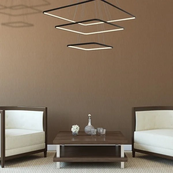 LED Luster na lanku NIX LED/117W/230V čierna