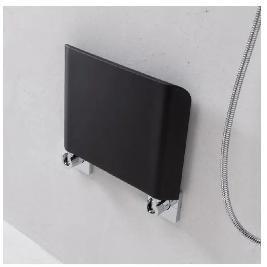 Emco Emco System 2 - Sklopné sedadlo do kúpeľne, čierna 355121202