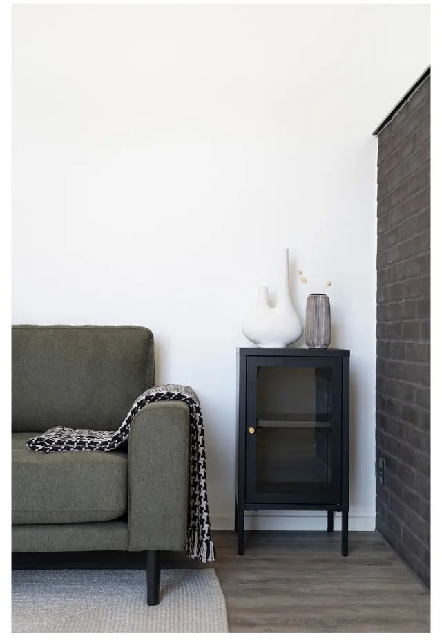 Čierna kovová vitrína 38x70 cm Dalby – House Nordic