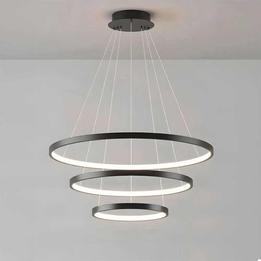 Toolight Toolight, LED stropné osvetlenie 61cm, 80W, 3000K, LHJ013-CP3, čierna, OSW-60007
