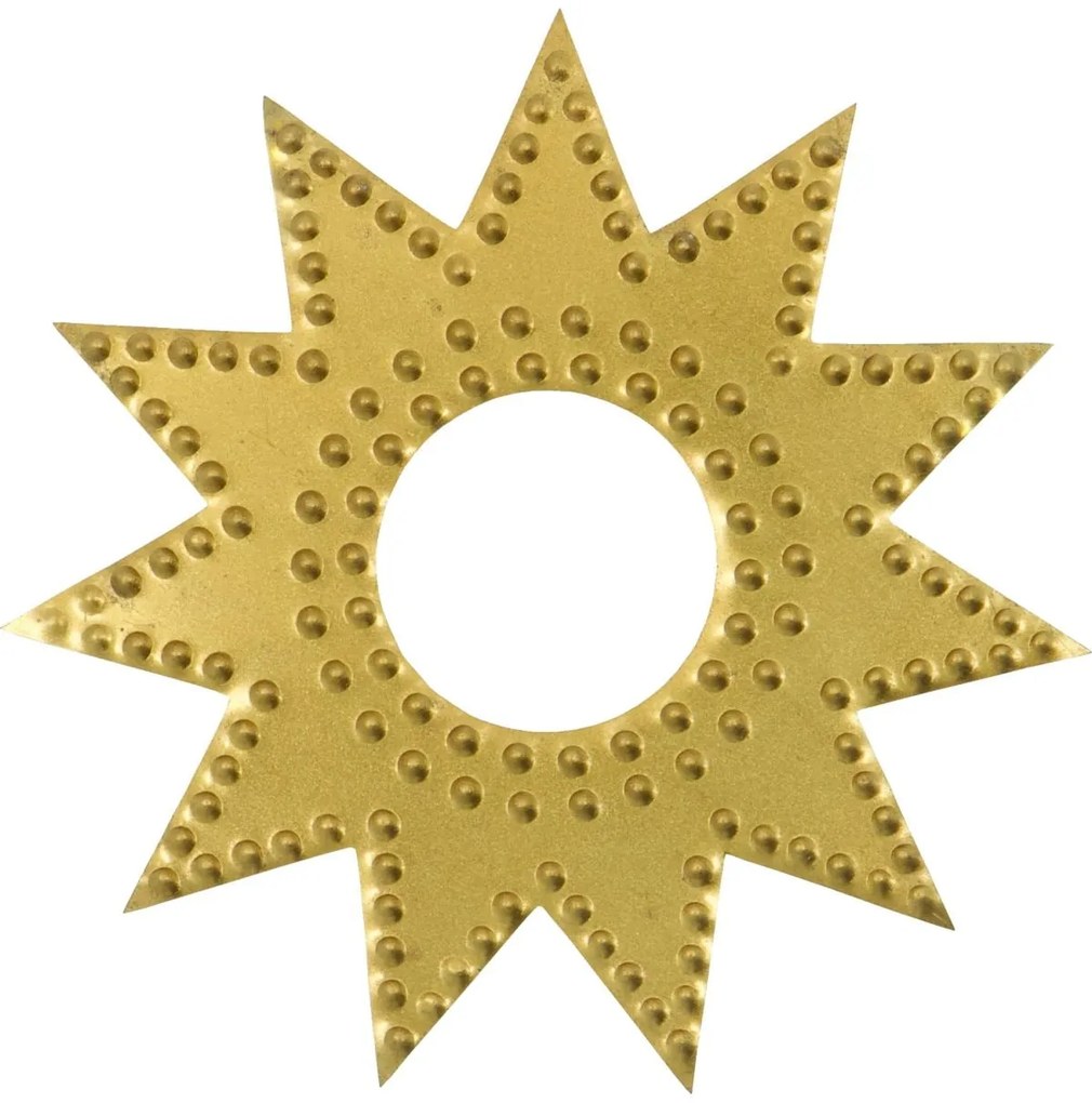 House Doctor Ochranný krúžok na sviečku Antique Brass – set 4 ks