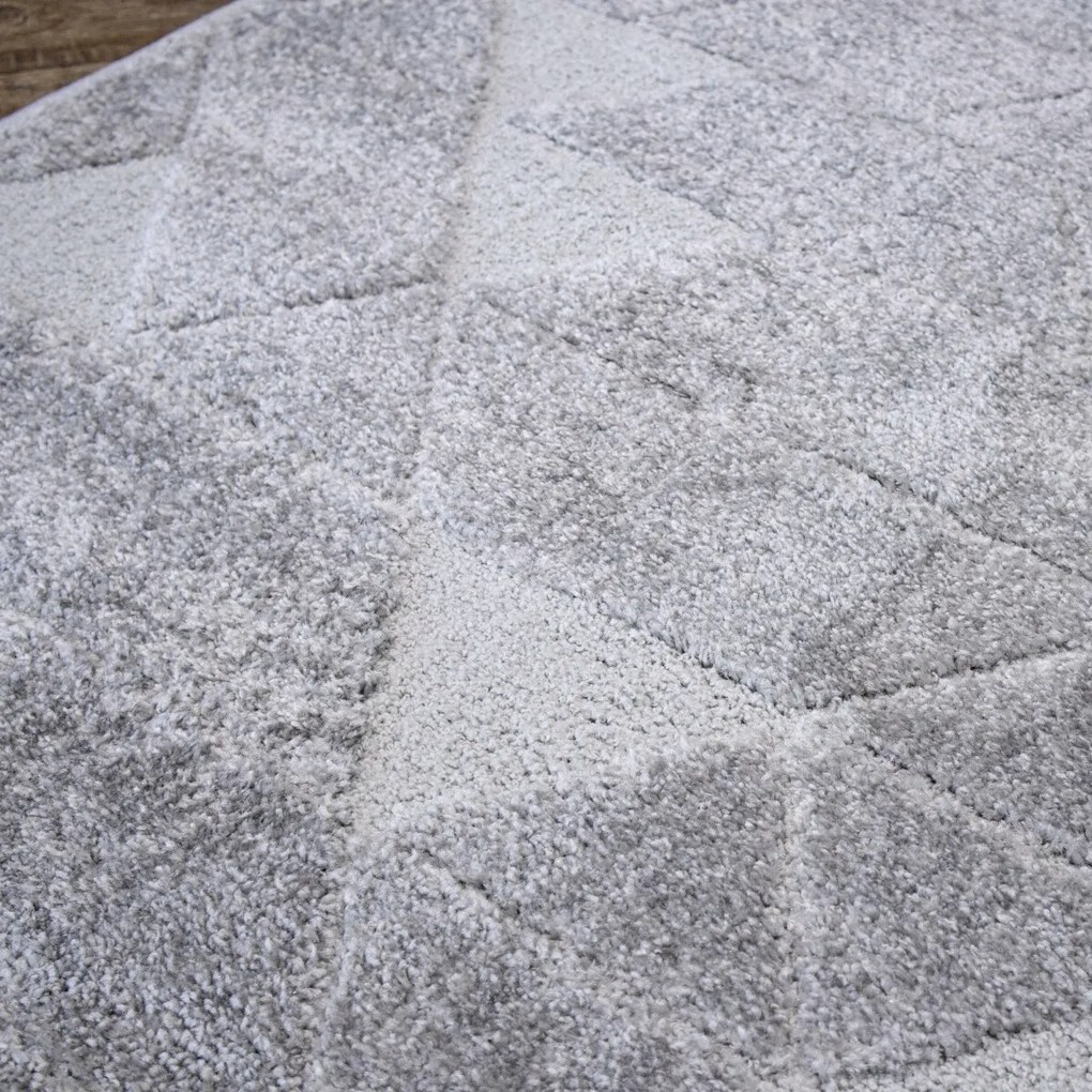 Angel Carpet, Kusový koberec Aurora 11 Grey, 80x150, šedá, kancelária