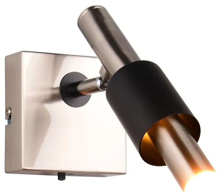 Čierne/v striebornej farbe LED bodové svietidlo 20,5x10 cm Ikaris – Trio Select