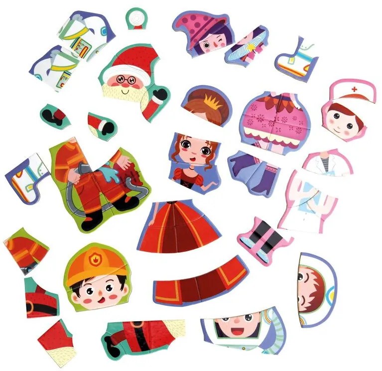 Bino magnetické puzzle Postavičky