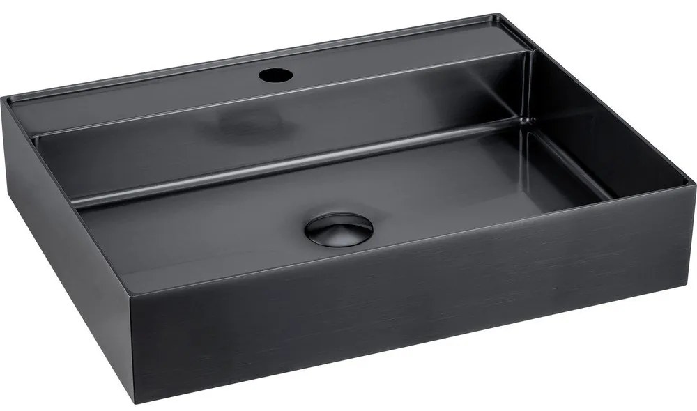 Čierne antikoro umývadlo 55x42 cm Aurum – Sapho