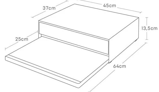 Kovová prídavná polička Tower – YAMAZAKI