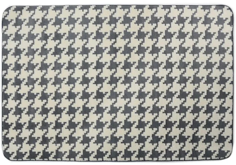 Tutumi Clover, plyšový koberec 120x170 cm, šedá, SHG-04014