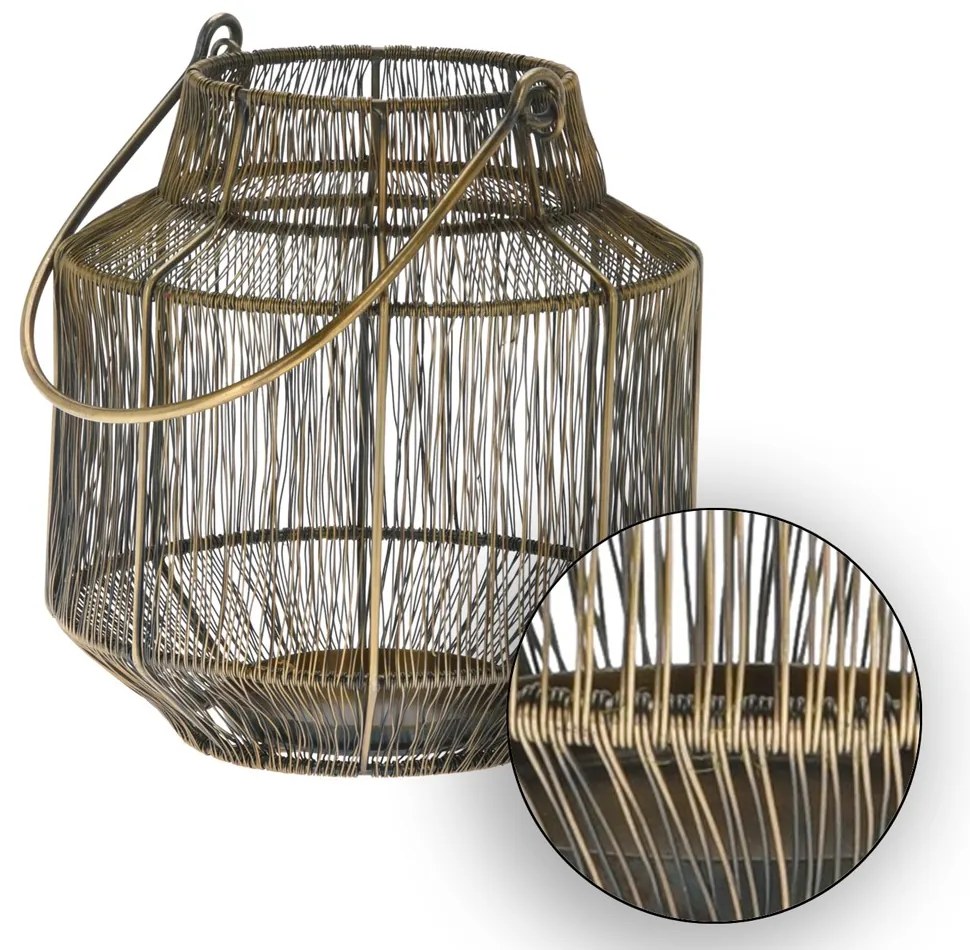 LAMPÁŠ LARA 23X21CM ZLATÁ