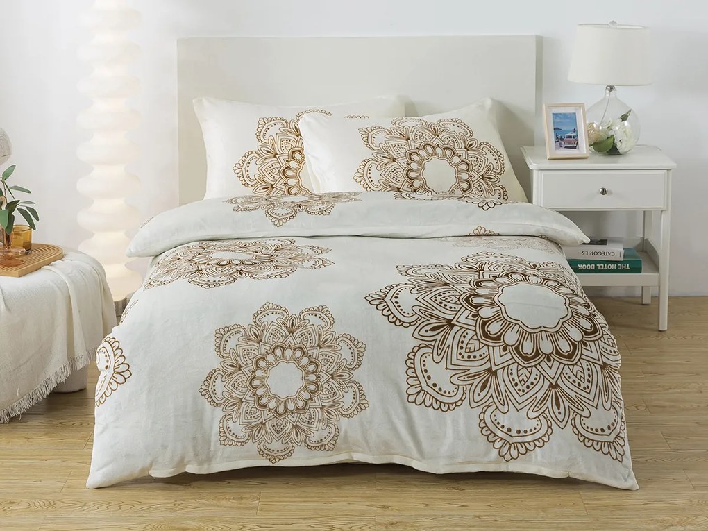 XPOSE® Mikroplyšové obliečky HARMONY Exclusive - béžové