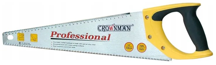 CROWNMAN Ručná píla na drevo 470mm s PROFESIONÁLNOU mierou