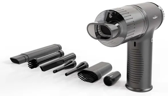 Nedis VCHHR100BK - Dobíjací ručný vysávač 2v1 90W/6000 mAh šedá/čierna