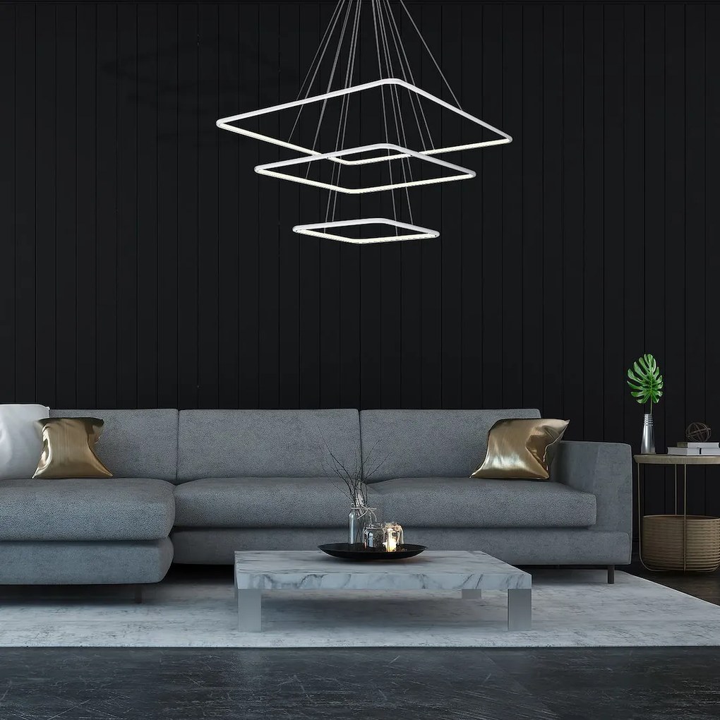 Závesné LED svietidlo Nix, 3x LED 117w, 3000k, w