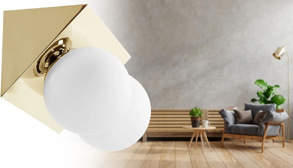 Toolight Toolight, nástenné svietidlo 2xE27 APP1229-2W, zlatá lesklá, OSW-01409