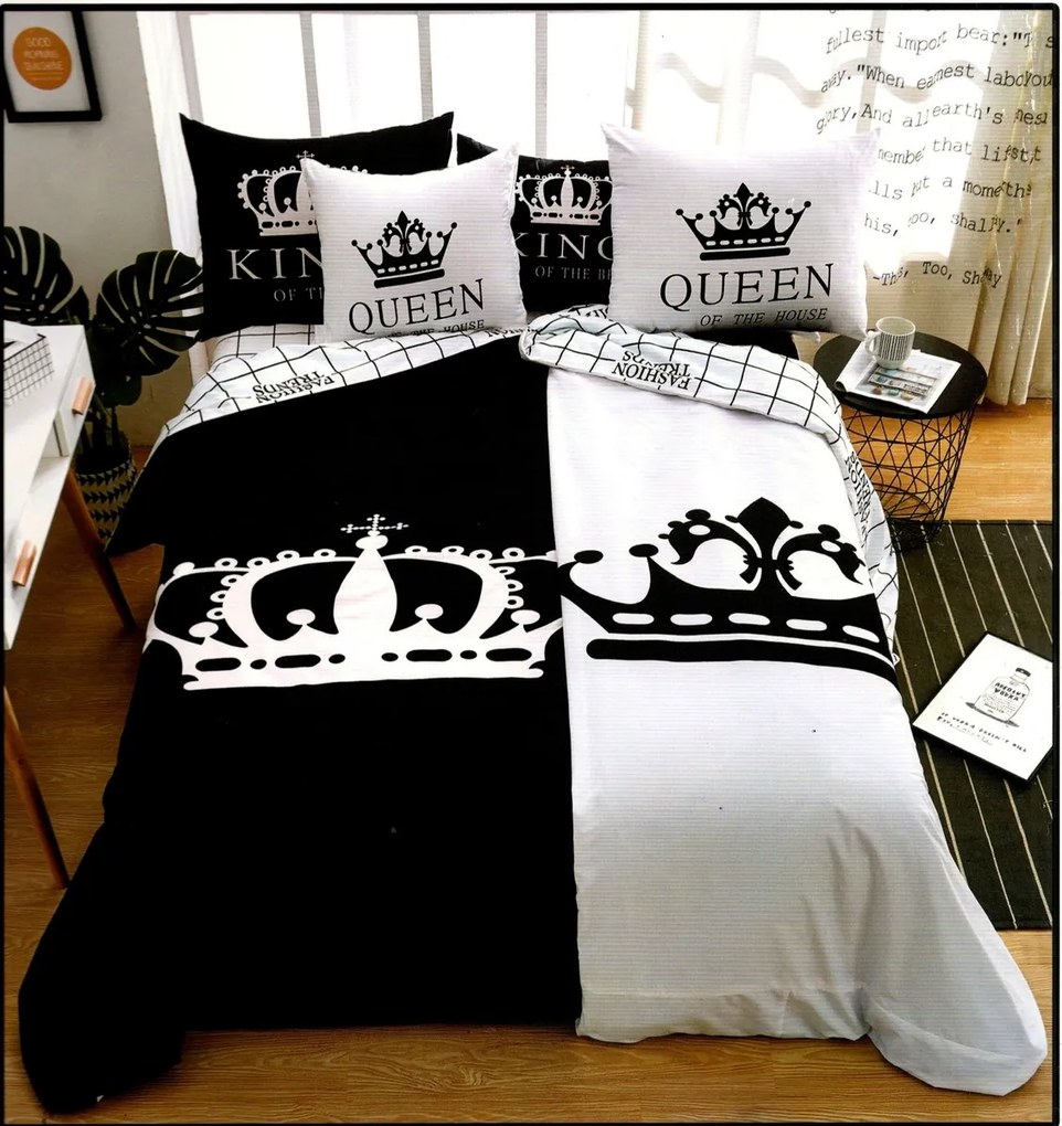 Sendia Textil A-11 QUEEN AND KING foto obliečky 140x200 cm 6 Set Balenie Rozmer obliečok: 140x200 cm, Obsah balenia: 6 Set Balenie