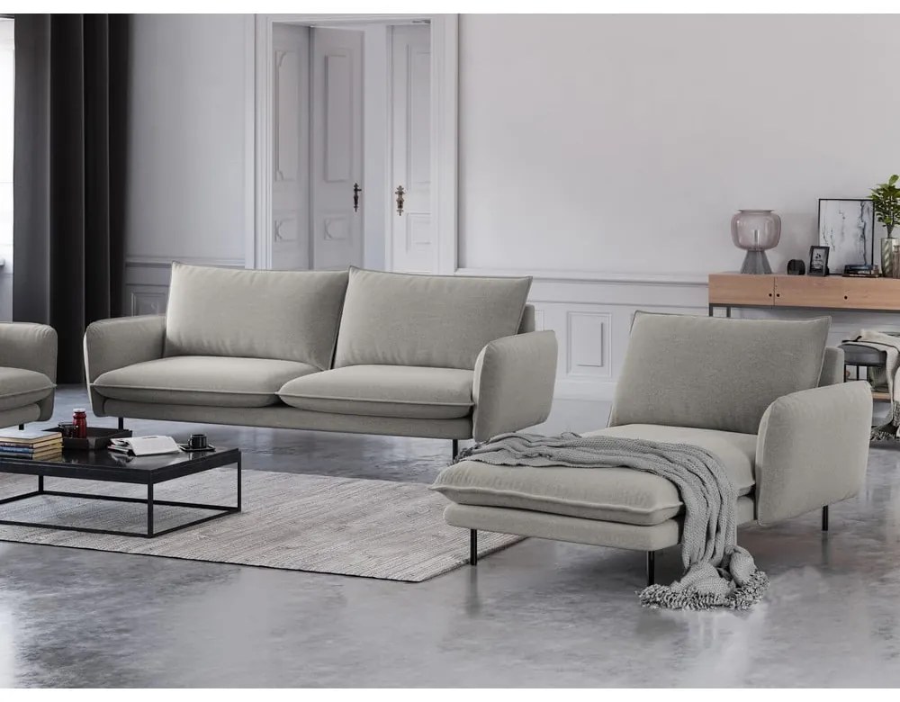 Svetlosivá leňoška Cosmopolitan Design Vienna, pravý roh