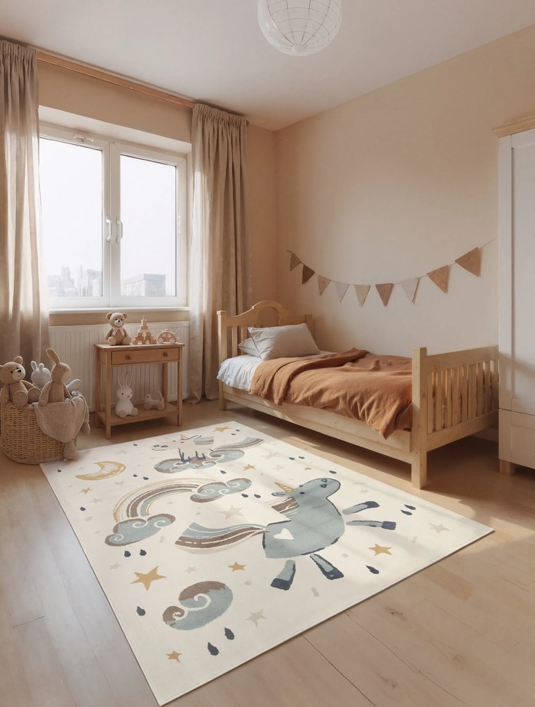 Hanse Home, Detský koberec Adventures 106413 Cream Multicolor, 160x235, viacfarebná, detská izba