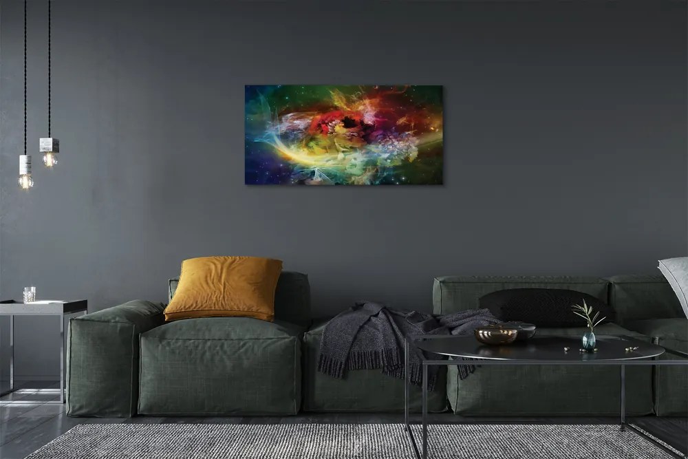 Obraz na plátne abstraktné fraktály 140x70 cm