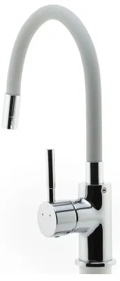 FERRO - Drezová batéria s flexibilným ramienkom lesklý chróm/šedá