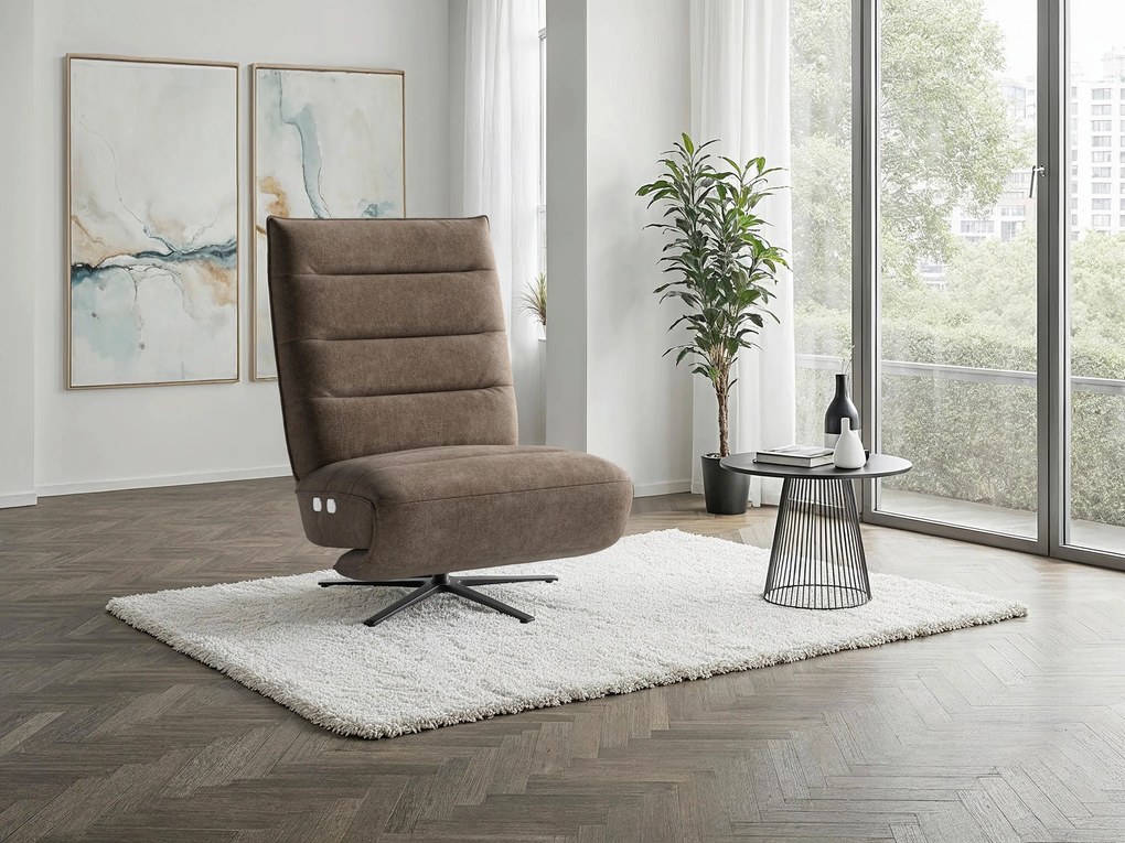 XXXLutz RELAXAČNÉ KRESLO, textil, hnedá Sit & More - Online Only obývacie izby - 000144038081