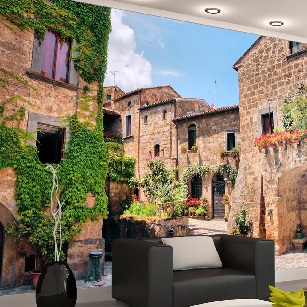 Artgeist Fototapeta - Tuscan alley Veľkosť: 400x280, Verzia: Premium