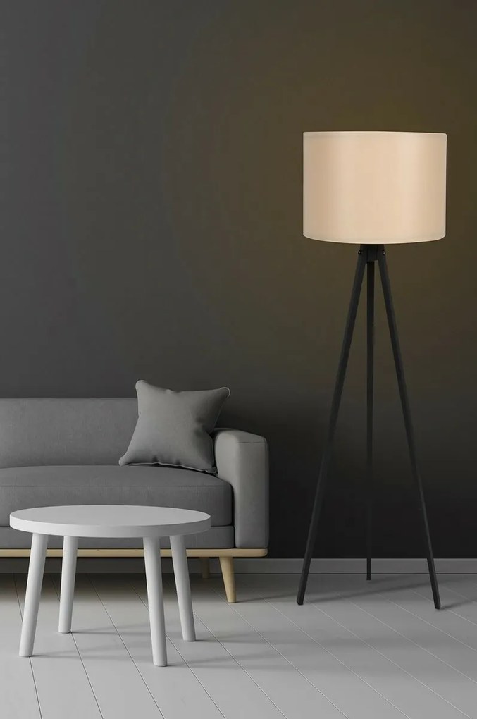 Stojacia lampa Tripod Cream Black 115
