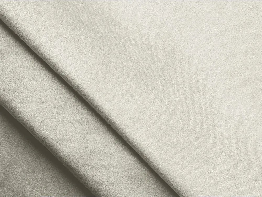 Krémová čalúnená dvojlôžková posteľ s úložným priestorom s roštom 140x200 cm Lemi – Makamii