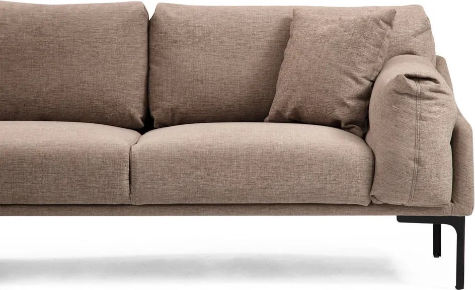 Béžová rohová pohovka Artie Leo, ľavý roh