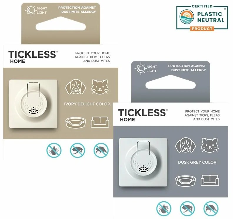 TICKLESS® Home Ultrazvukový odpuzovač kliešťat,blech a roztočů pro domácnost béžová