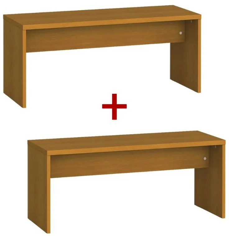 Šatníková lavica 1+1 ZADARMO, 1000 mm, čerešňa