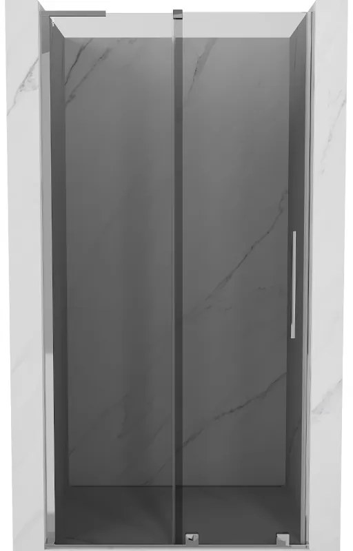 Mexen Velar L, posuvné sprchové dvere do otvoru 90 cm, 8mm šedé sklo, chrómová, 871-090-003-41-01