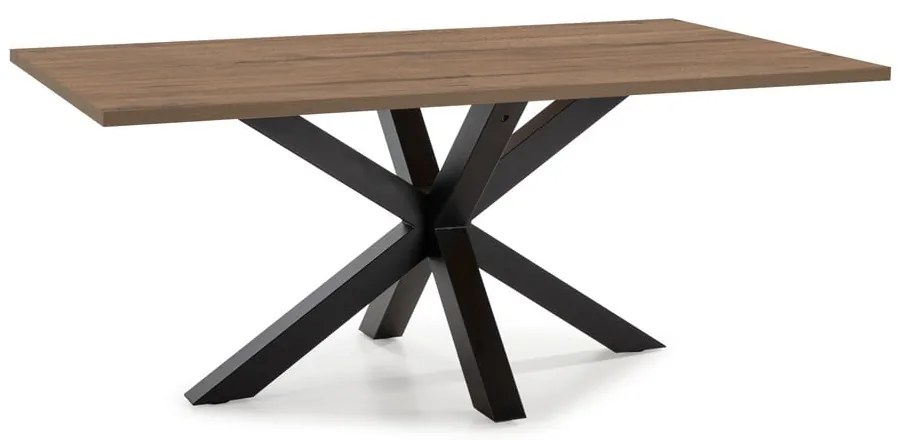 Jedálenský stôl s doskou v dekore orechového dreva 100x180 cm Comba - Marckeric