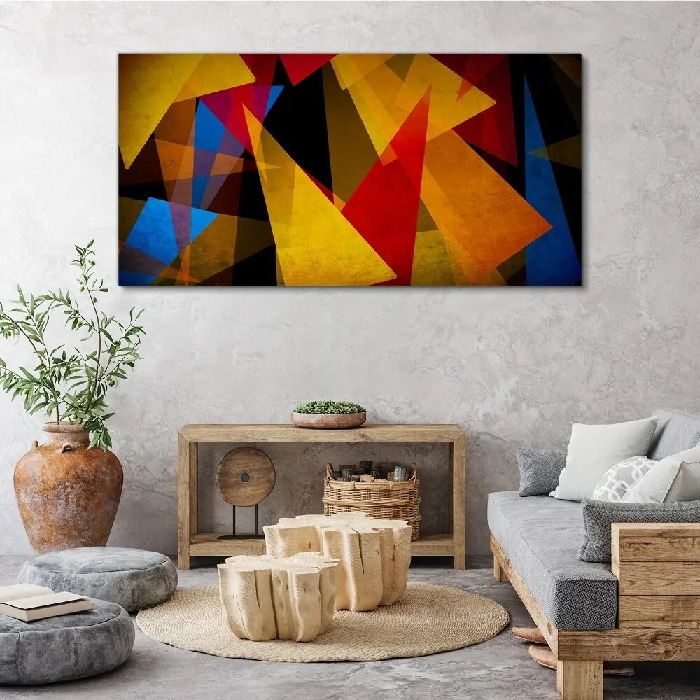 Obraz na plátne Abstrakcie Trojuholníky Geometria