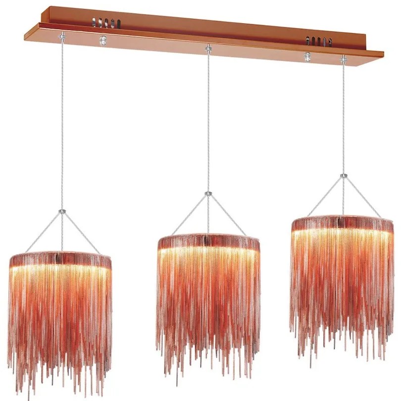 Závesné LED svietidlo Cascata, 1x LED 54w, 3000k, c