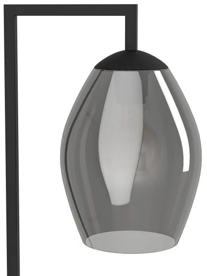Eglo 390256 - Stojacia lampa ESTANYS 1xE27/40W/230V dymová