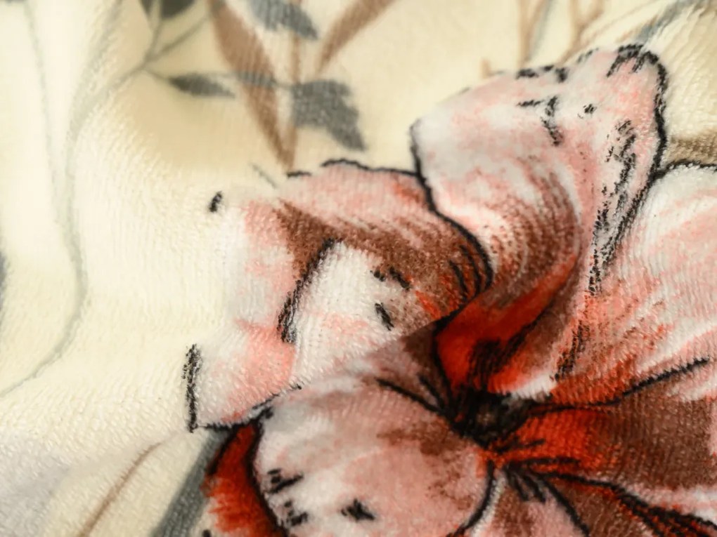 Obojstranné obliečky DUO SENSE SANDORA krémové + obliečka na vankúšik 40x50 cm ZDARMA Rozmer obliečky: 70 x 90 cm | 140 x 200 cm