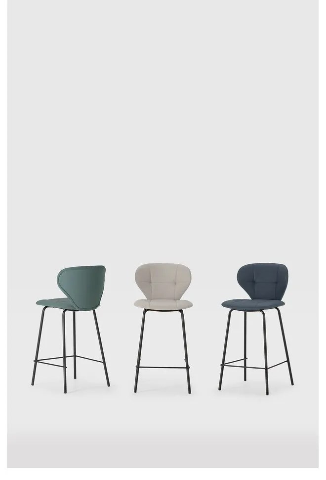 Zelené barové stoličky v súprave 2 ks (výška sedadla 67 cm) Maura – Marckeric
