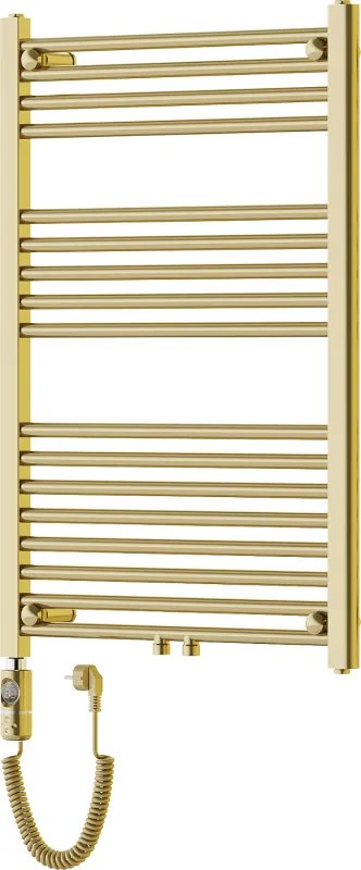 Mexen Mars, elektrické vykurovacie teleso 900 x 600 mm, 300 W, zlatá lesklá, W110-0900-600-2300-50