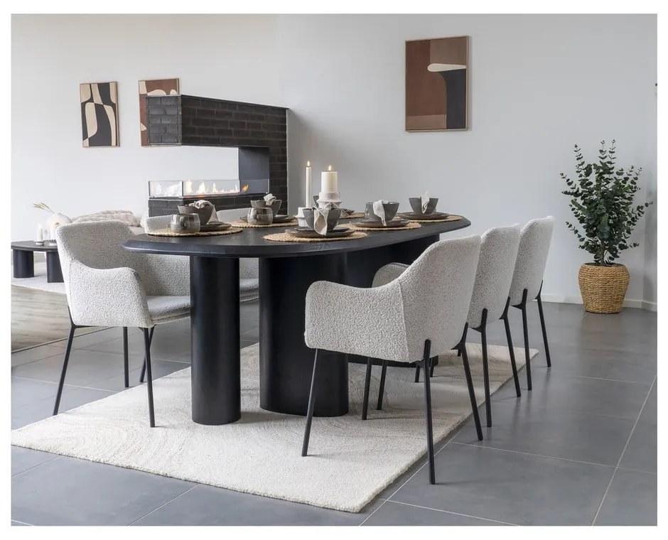 Sivé misky z kameniny v súprave 4 ks 1,5 l Selma – House Nordic