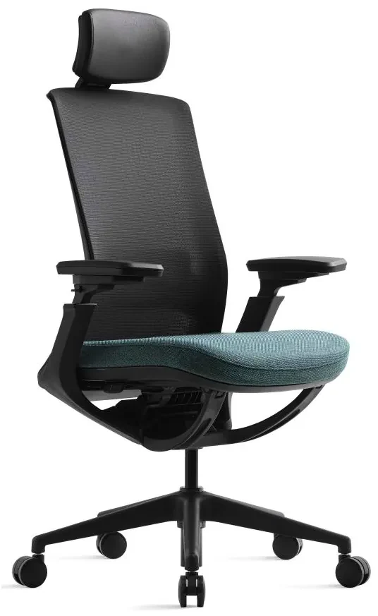 Kancelárska ergonomická stolička ROLY — sieť, látka, čierna / viac farieb Antracit