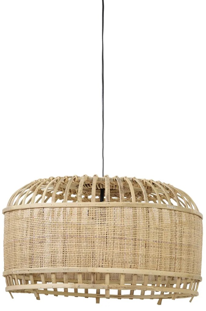 Prírodné bambusové závesné svetlo Dalika - Ø 60 * 38cm