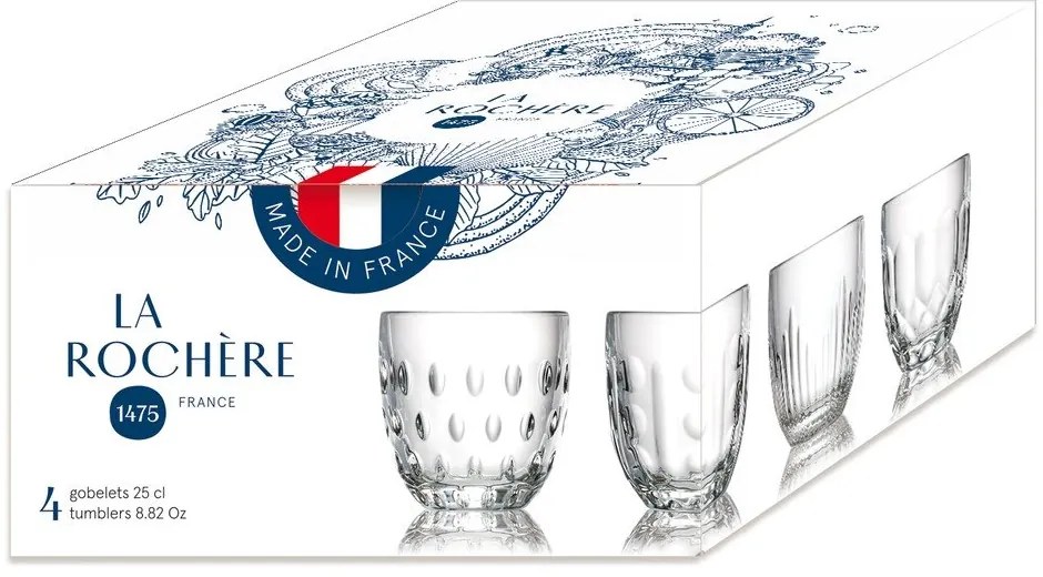 Poháre v súprave 4 ks 220 ml Gobelet – La Rochére