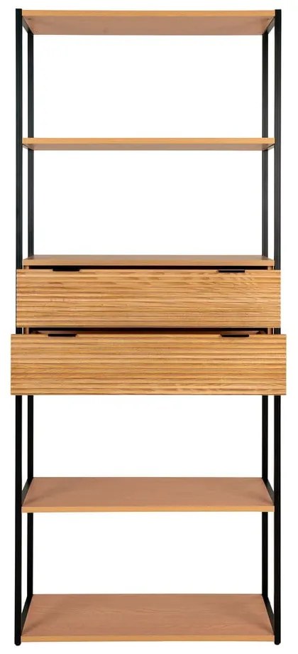 Knižnica v dekore jaseňa v prírodnej farbe 84,5x200 cm Minato – House Nordic