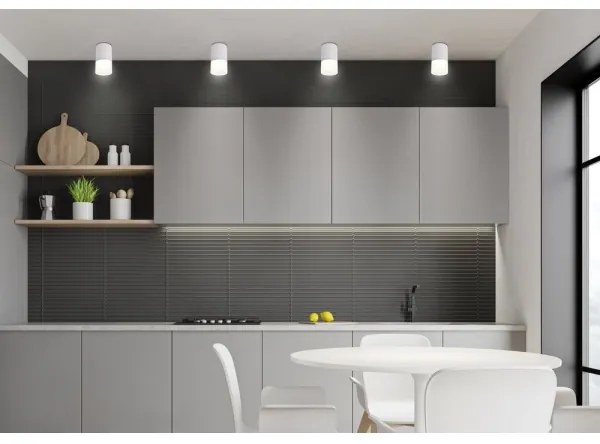 Bodové svietidlo TUBA 1xGU10/15W/230V šedá/biela