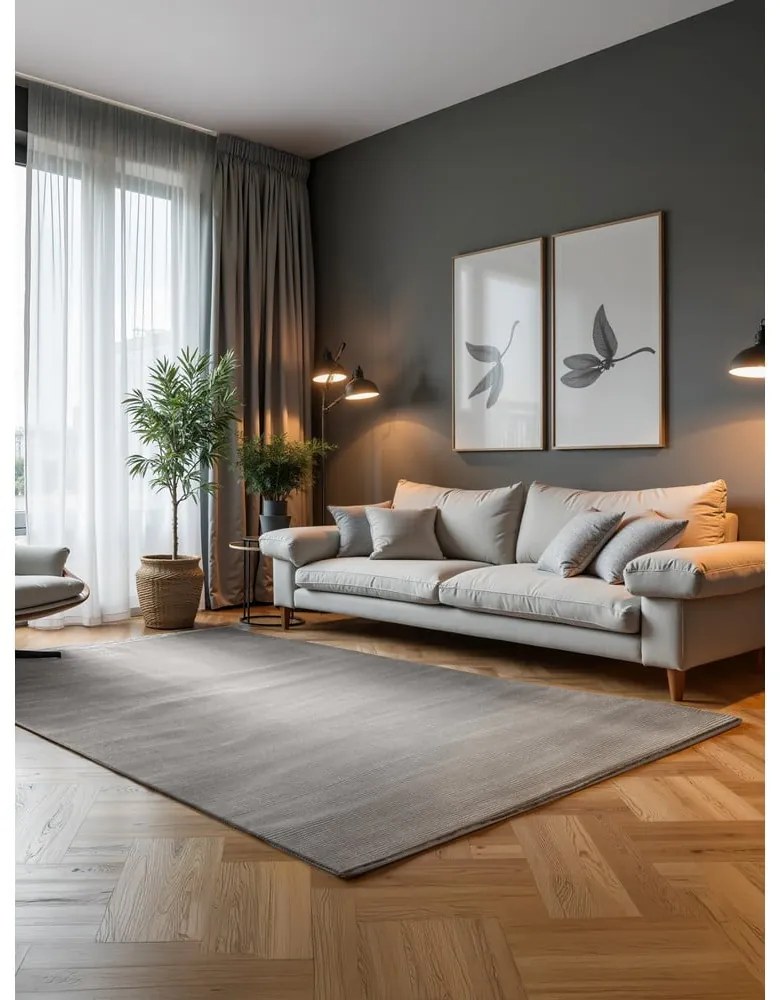 Sivo-krémový koberec 120x170 cm Perles Dolomite – Elle Decoration