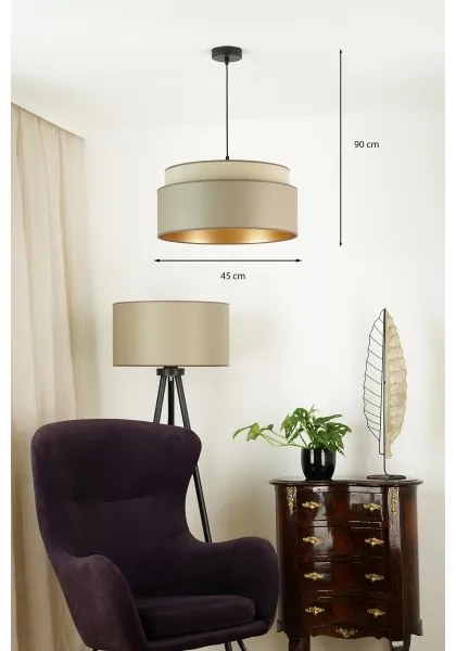 Brilagi - Luster na lanku OREGON VEGE 1xE27/15W/230V pr. 45 cm šedá